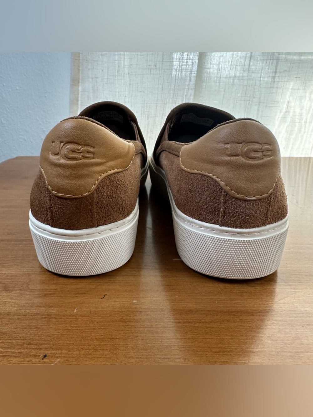UGG Cahlvan Slip-On Sneakers Medium Brown Suede Women’s Size 7 - Picture 6 of 12